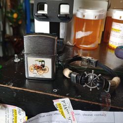 Cigarettes  Lighter.. Hand Leather Bracelet 