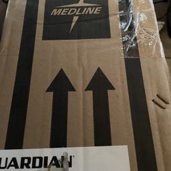 Brand New Medline transfer Bath bench with back push buttons model number 031090KBX one