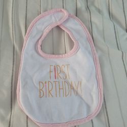 1st Birthday Bib 