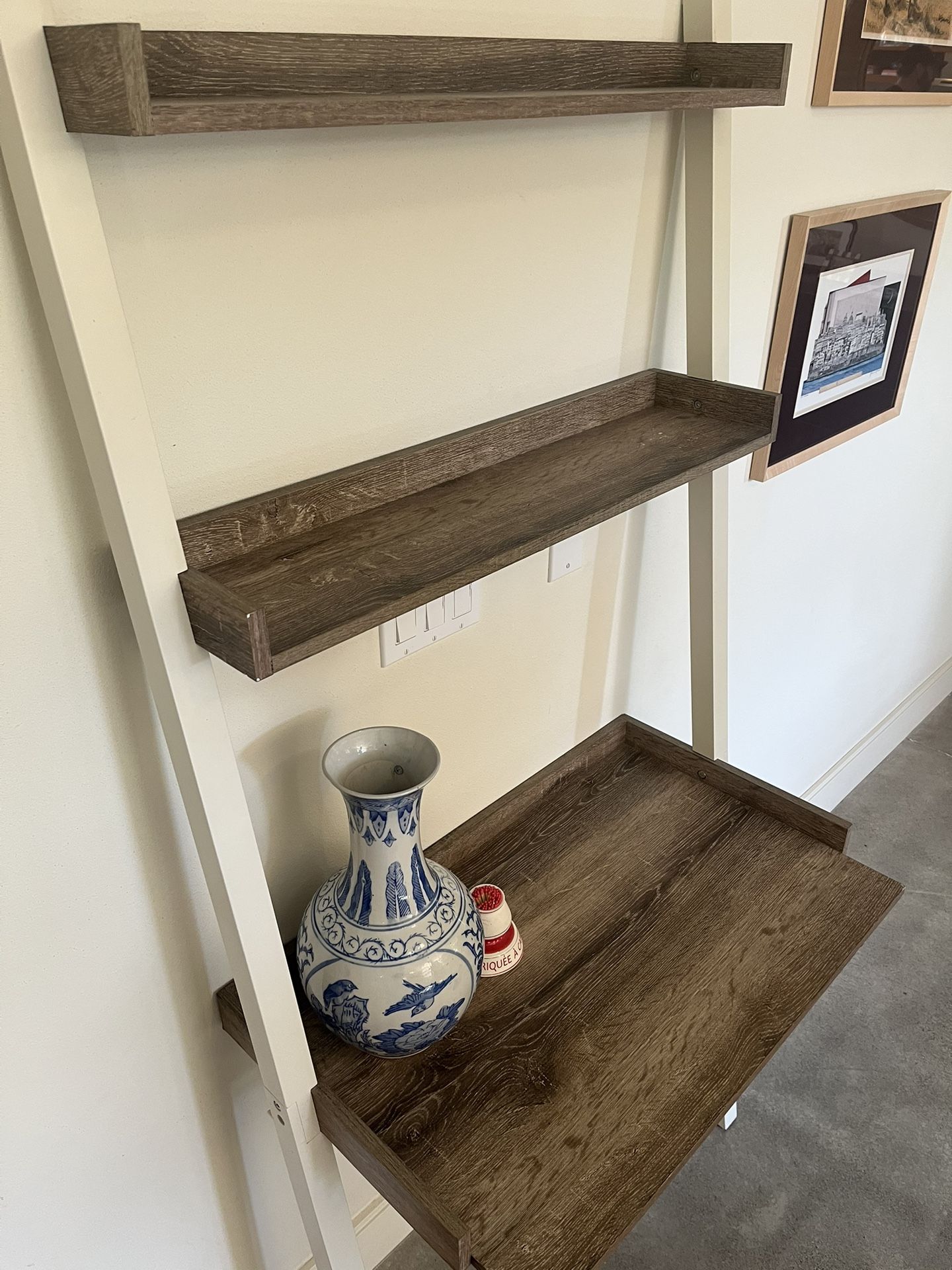 Leaning Desk/Shelf