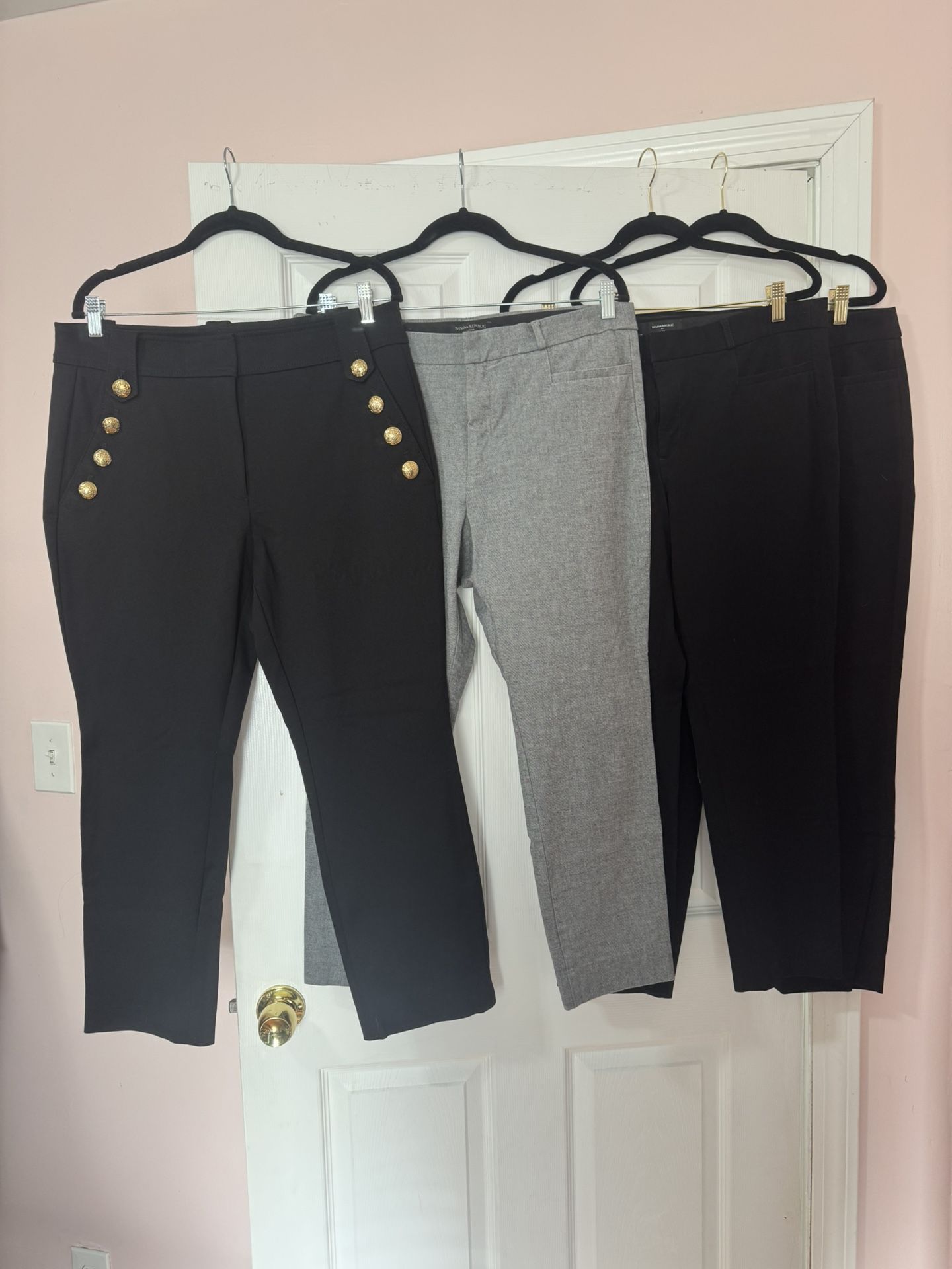 Size 14 Dress Pants Banana Republic & White House Black Market Work Wear Casual Women’s Clothing Slacks WHBM