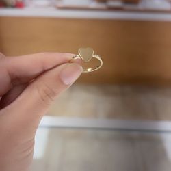 14k Heart Ring