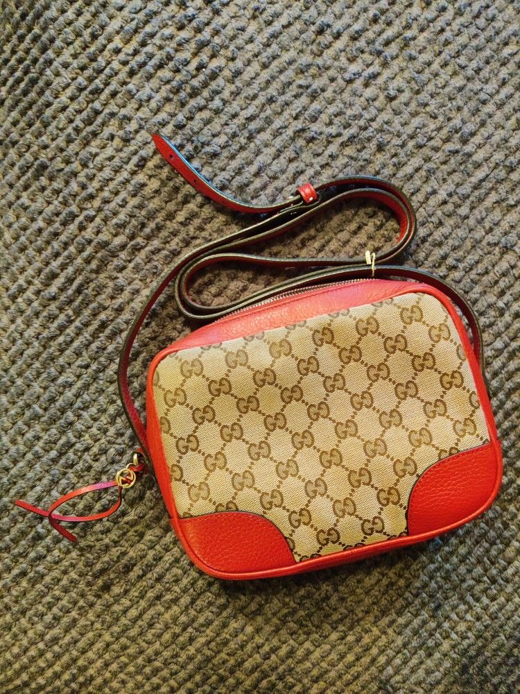 Authentic Gucci Handbag - Red Accent for Sale in Morrow, GA - OfferUp