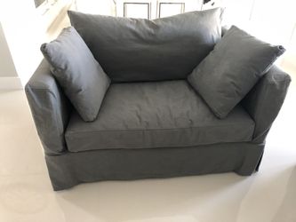 Willow modern slipcovered twin sleeper sofa deals