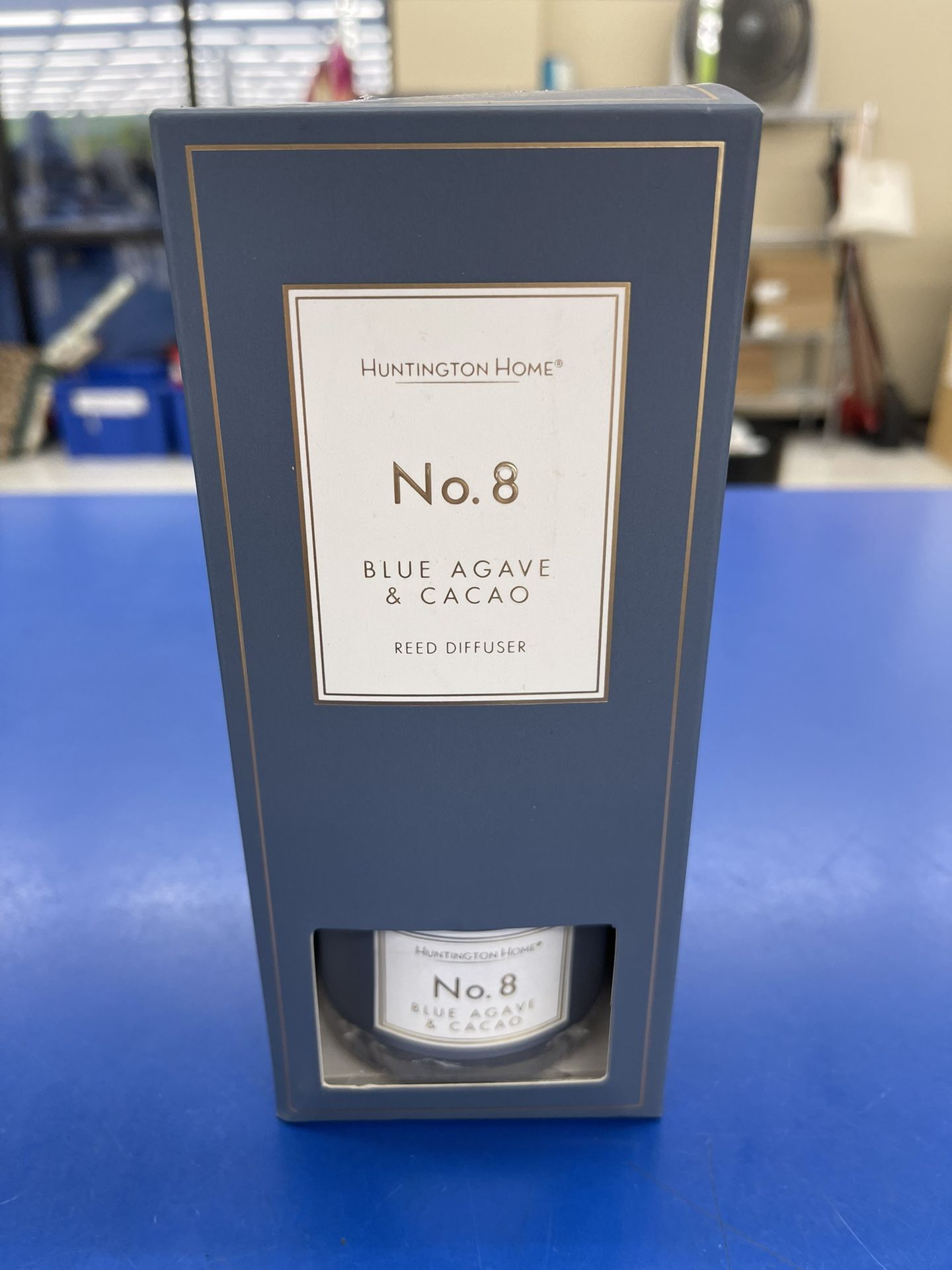 Huntington Home Reed Diffuser No. 8 BLUE AGAVE & CACAO - NEW (2)