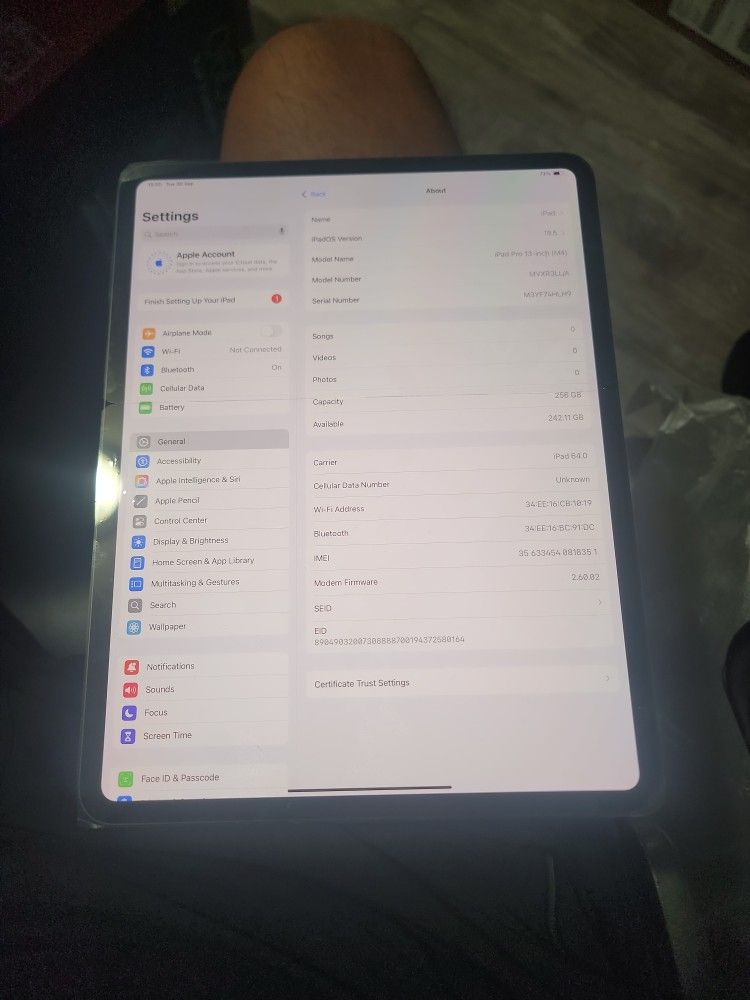 iPad Pro 13" M4 256gb Wifi Cellular Unlocked New