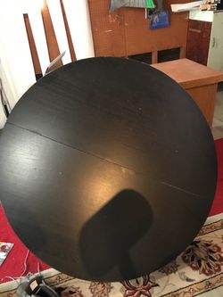 Round Wood Table