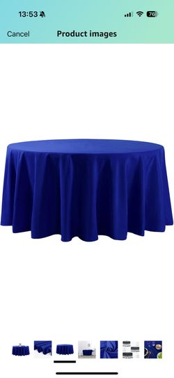 New! Liquidation Sale! Tablecloth 108ā ā Multiple Colors Available ā $4 Each ā Sold by Piece