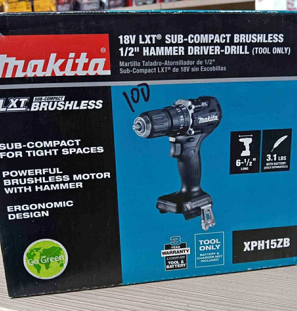 Makita New Hammer Drill 18v Brushless - Nuevo