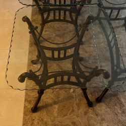 Glass end tables 3 piece 