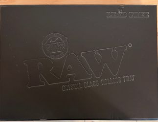 RAW Crystal Glass Rolling Tray