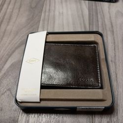 Fossil Men's Andrew FPW Bifold Black Wallet ML(contact info removed)