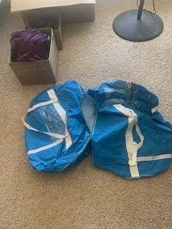 Two big duffel bags