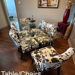 Glass Table And Chairs 