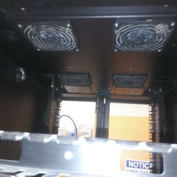 Apc 7' enclosed computer rack with internal fan kit