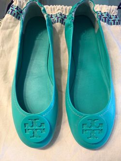 Tory Burch Minnie Ballet Flats Teal