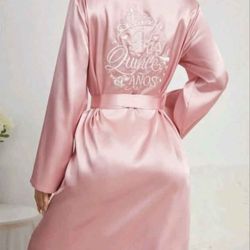 Women's Satin And Polyester Nightgown ( Mis Quince Años) Size XL