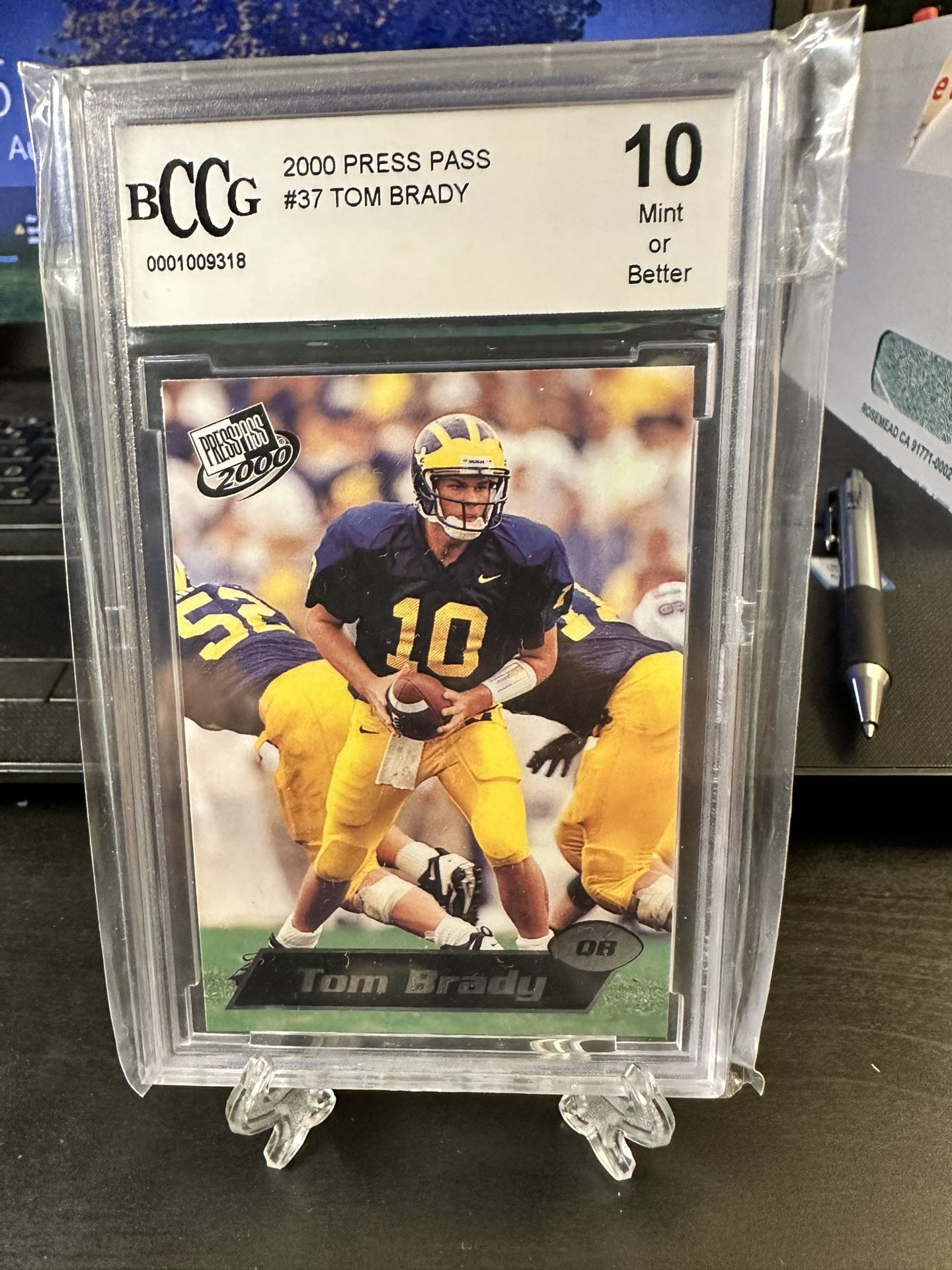 2000 Press Pass Tom Brady 37 Rookie