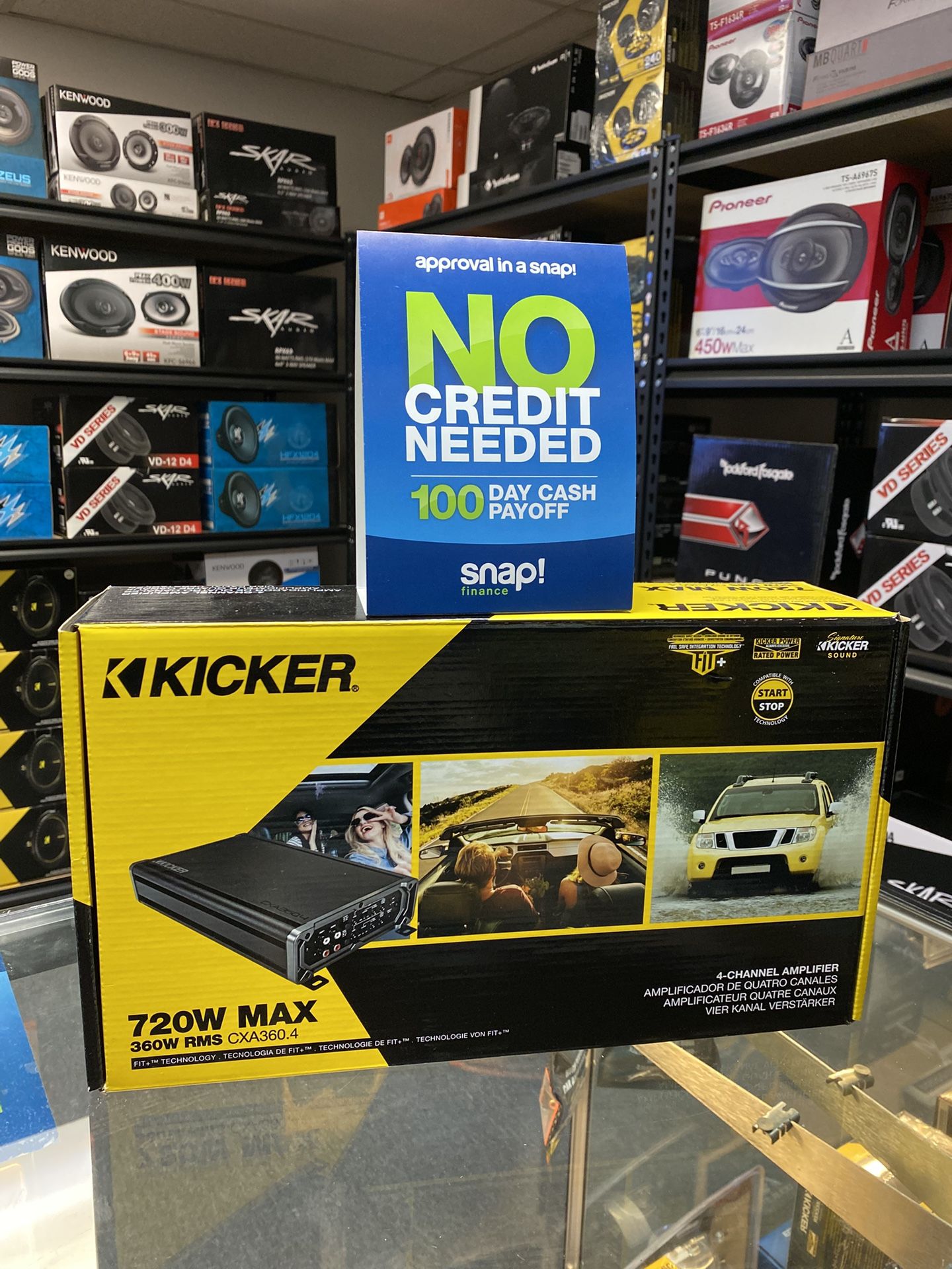 New Kicker 720 Watts Max / 4 Channel Car Audio Amplifier ✅🔥