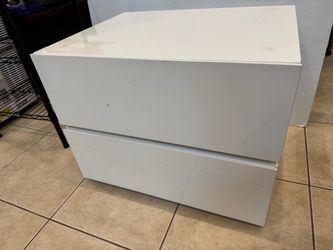 White Stackable Storage Drawers with magnetic closures