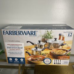 Farberware Classic Stainless Steel 12-Piece Cookware Set