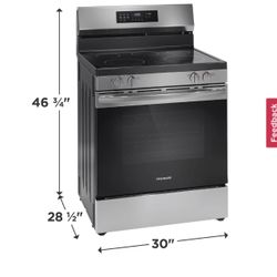 Like New 2 Months Old Frigidaire 30" Electric Range with Air Fry