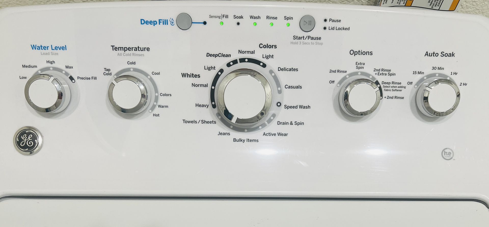 $800 GE 4.5 High Energy Top Load Washer & Matching GE Gas Dryer