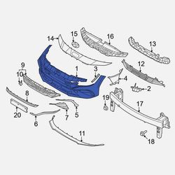 For Hyundai Elantra 2024-2025 Hyundai 86612AAEA0 Rear Lower Bumper Cover