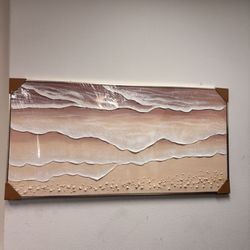 New 60x30 Horizontal Canvas Extra Large Plaster Wall Decor