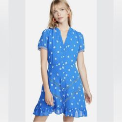 Shoshanna Mini Blue Dress - Size 6
