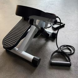 New In Box Stair Stepper for Exercise with Resistance Band Hydraulic Fitness Home Workout Equipment 330lbs Weight Capacity 