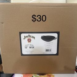 Jim beam CAST IRON WOK