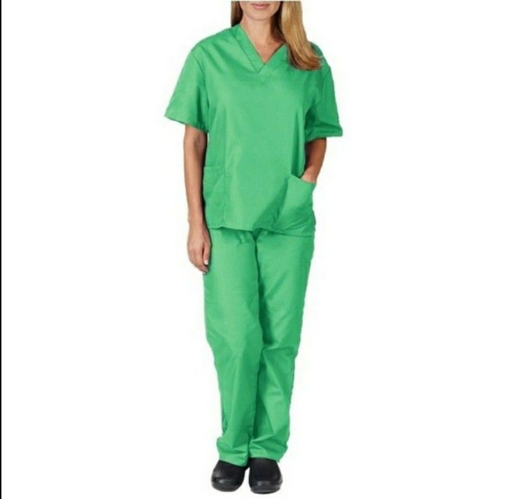 Green 2 Piece Scrubs Set