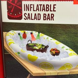 NEW Inflatable Serving Bar Salad Buffet Ice Cooler Picnic Drink Table