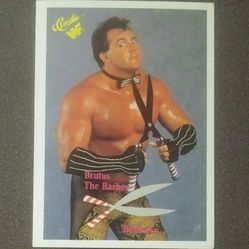 1990 Classic Brutus The Barber Beefcake #12 Card Wrestle Wrestling Wrestler Collectible Vintage Sports Trading Pro Professional