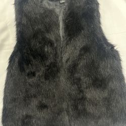 Vest, Fur, Formal, Semi Formal, Winter, Dress, Size Large , Costume, Halloween