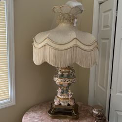 Antique Lamp 1940 Porcelain 