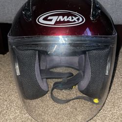 G Max Dot 17S FMVSS No. 218 Certified Motorcycle Bike Helmet Mens Adult Small Used.