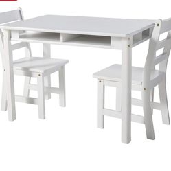 Solid Wood Kids' Playtable And Chair Set