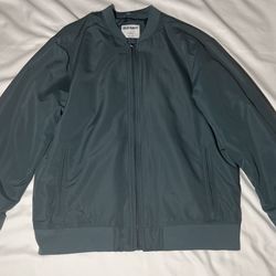 Light Blue Bomber Jacket 