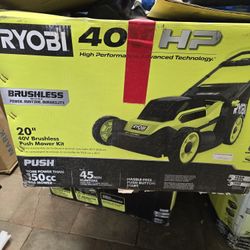 Ryobi 40v Brushless Push Mower Kit