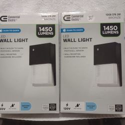  (2)-EXTERIOR 1450 LUMENS WALL LIGHT 