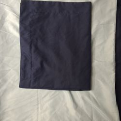 Blue and navy pillow casses