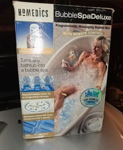 Homedics - Electric Bubble Bathtub Spa Deluxe Massaging w/ Remote