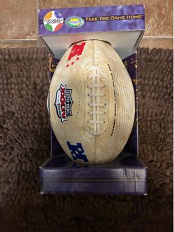 Rare- Super Bowl XXXIV Limited Edition commemorative football, specifically identified as a "Classic Super Bowl Match-ups Embossed Ball"