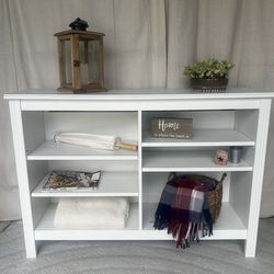 White TV  Stand Entertainment Storage