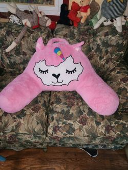 Unicorn plush cushion for child