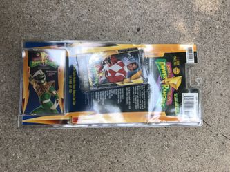 Power rangers trading cards and cassette