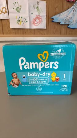 Pampers Baby-Dry Size 1 Diapers 120 Count