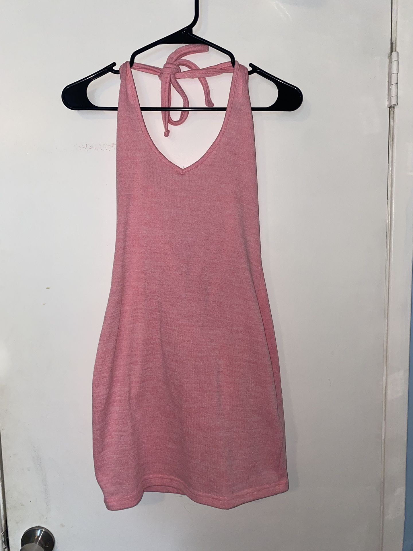 Shein Pink Halter Top Dress/ Cover Up 